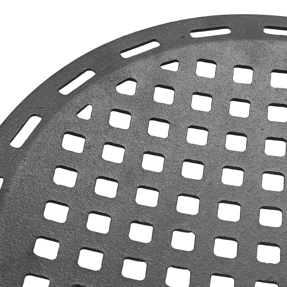 Black Round 33cm Cast Iron Grill Grate