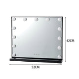 Black 52cm Rectangle LED Makeup Vanity Mirror