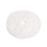 Large Faux Fur Snow Plush Skirt Base Floor Mat for Christmas Tree Decor, White 90CM