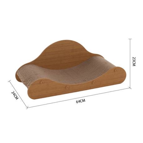 Extra Large Cat Scratcher Cat Interactive Toy Lounging Bed 64cm