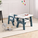 Kids Activity Height Adjustable Desk Chair Set