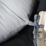 Outdoor Garden Patio Recliner Deck Chair Seat Cushion Pad, Grey