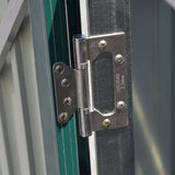 Steel Trash Can Recycle Bin Enclosure Storage Shed, Green