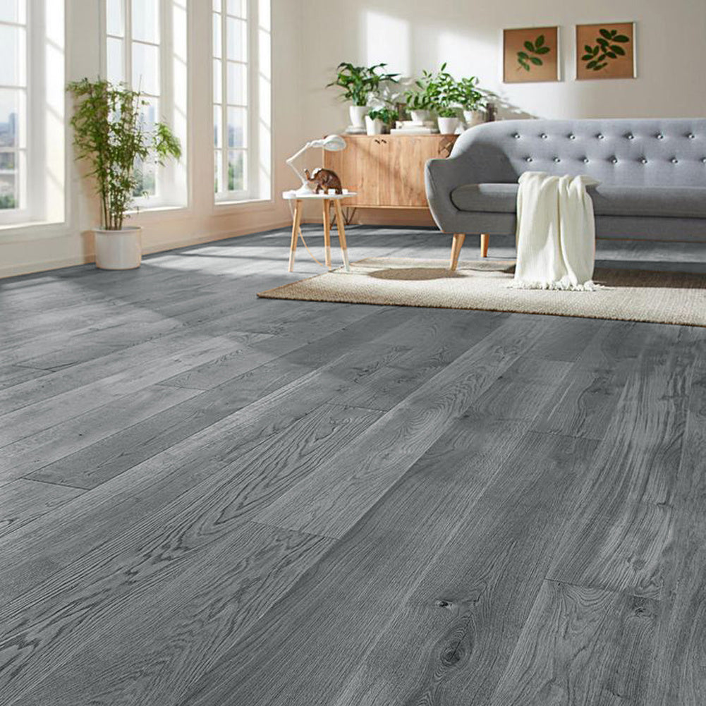 Grey Rustic Style Wood Plank PVC Laminate Flooring, 1 Square