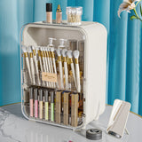 Large Capacity Makeup Cosmetics Organizer with Mirror,White