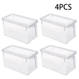4Pcs Clear Refrigerator Food Storage Container