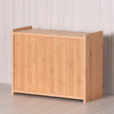 2 Tier Bamboo Bread Box for Kitchen Counter