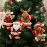 4 Pieces Christmas Tree Decoration Hanging Ornament Dolls