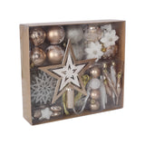 White 58Pcs Shatterproof Hanging Balls for Xmas Tree