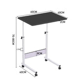 Height Adjustable Computer Standing Desk with Wheels