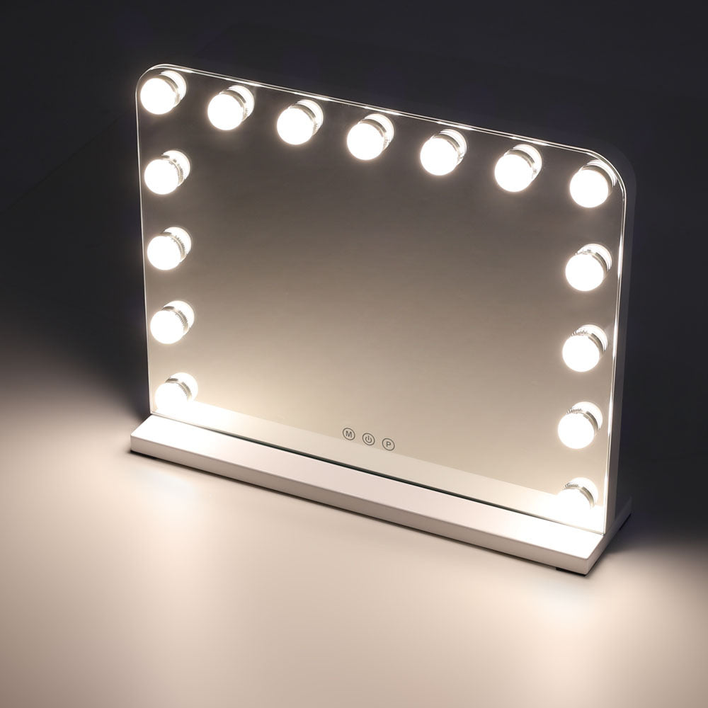 White Dimmable Hollywood LED Makeup Vanity Mirror