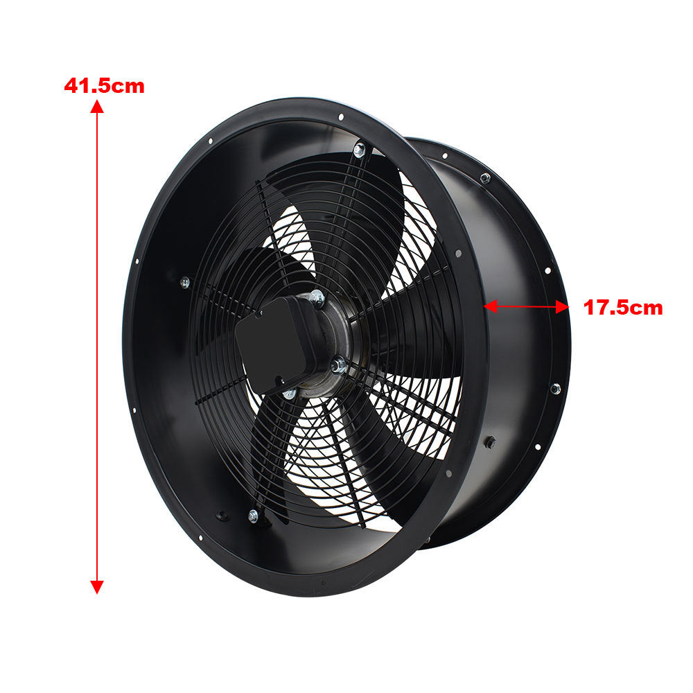 Black 14 inch Ventilation Wall Mounted Exhaust Axial Fan