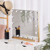 Hollywood 18 LED Bulbs Make Up Cosmetic Mirror With Magnifying Glass
