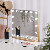 Hollywood 18 LED Bulbs Make Up Cosmetic Mirror With Magnifying Glass