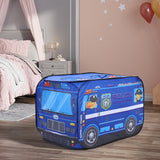 Police Truck Foldable Tent Pop Up Kids Play Tent Playhouse