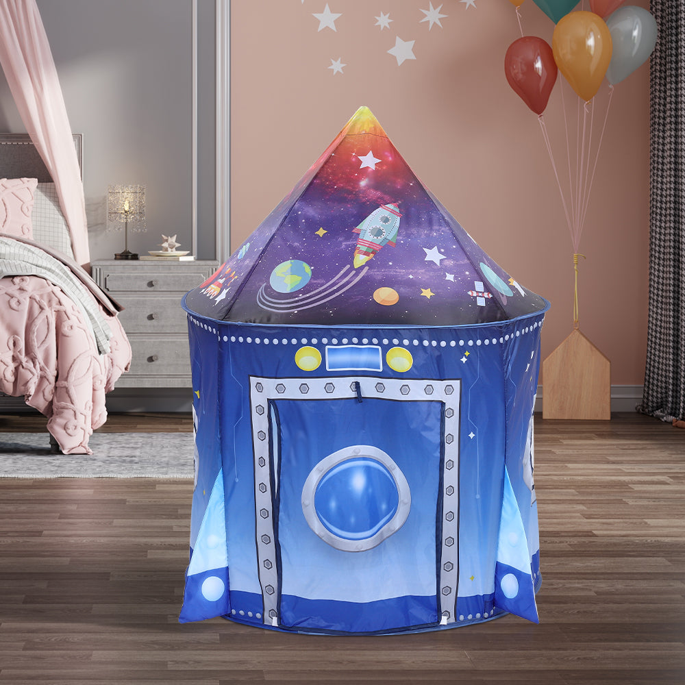 Space Theme Kids Pop-up Play Tent Playhouse