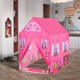 Girls Play Tent Pink Princess Castle Portable Playhouse for Kids