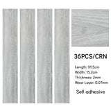 36 Pcs Realistic Wood Effect Self Adhesive Flooring