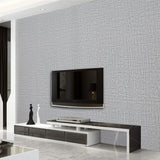 Grey Linen Textured PVC Self-adhesive Wallpaper