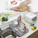 Large Dish Drying Rack with raining Tray Cutlery Holder