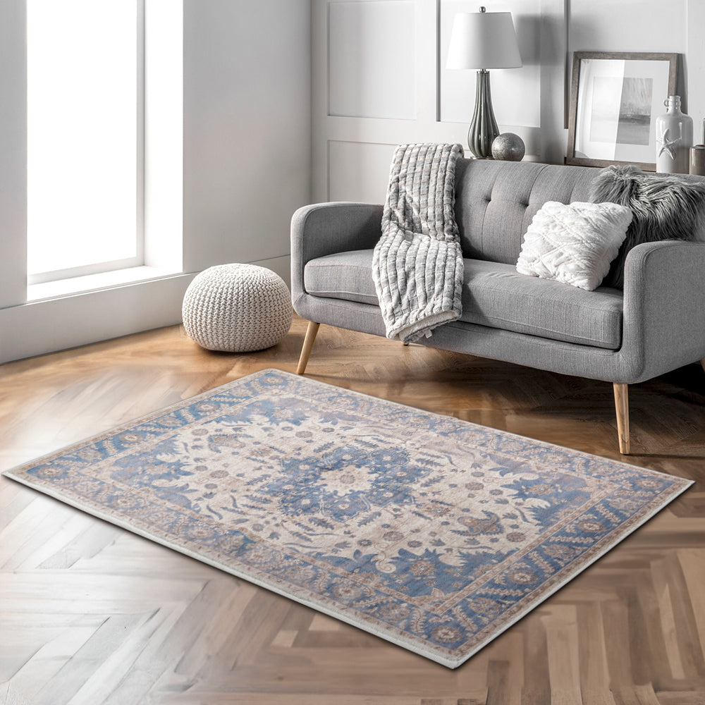 180cm Rectangle Vintage Floral Area Rug