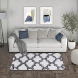120cm Modern Geometric Indoor Shag Area Rug