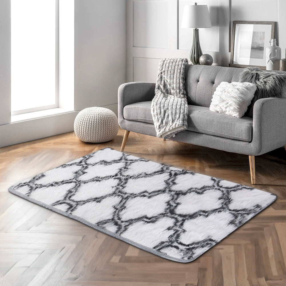 180cm Modern Geometric Indoor Shag Area Rug
