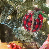 Set of 9 Christmas Ball Ornaments Hanging Decorations for Christmas Tree