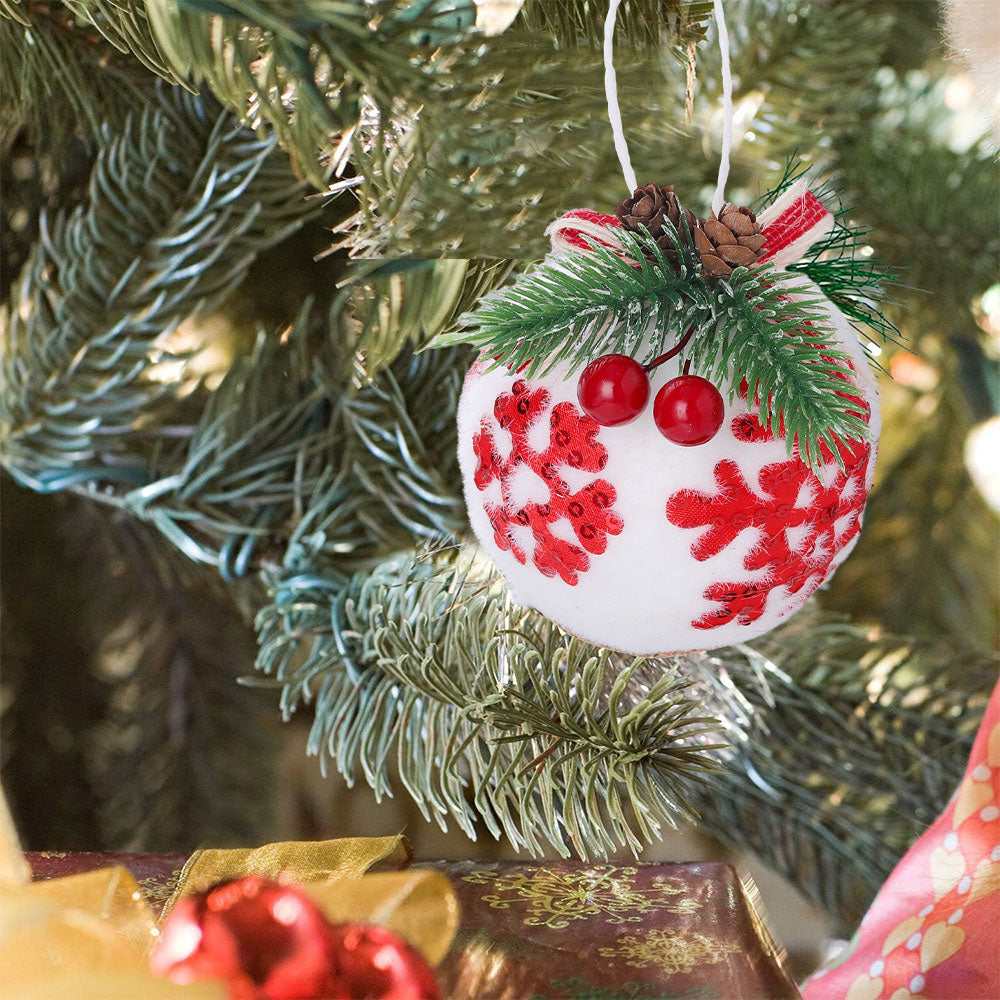 Set of 9 Christmas Ball Ornaments Hanging Decorations for Christmas Tree