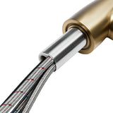 Prerinse Pull Down Swivel Kitchen Faucet,Golden