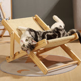 Natural Sisal Cat Recliner Cat Bed for Scratching and Sleeping