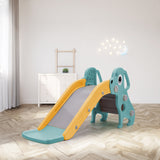 Green Freestanding Puppy Indoor Outdoor Toddler Slide