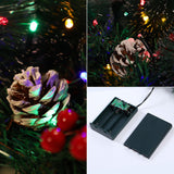 Christmas Teardrop Swag with Lights