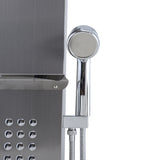 Wall Mounted Thermostatic Mixer Shower Panel Tower with Shelf