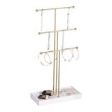 Golden 3 Tier Jewelry Display Stand