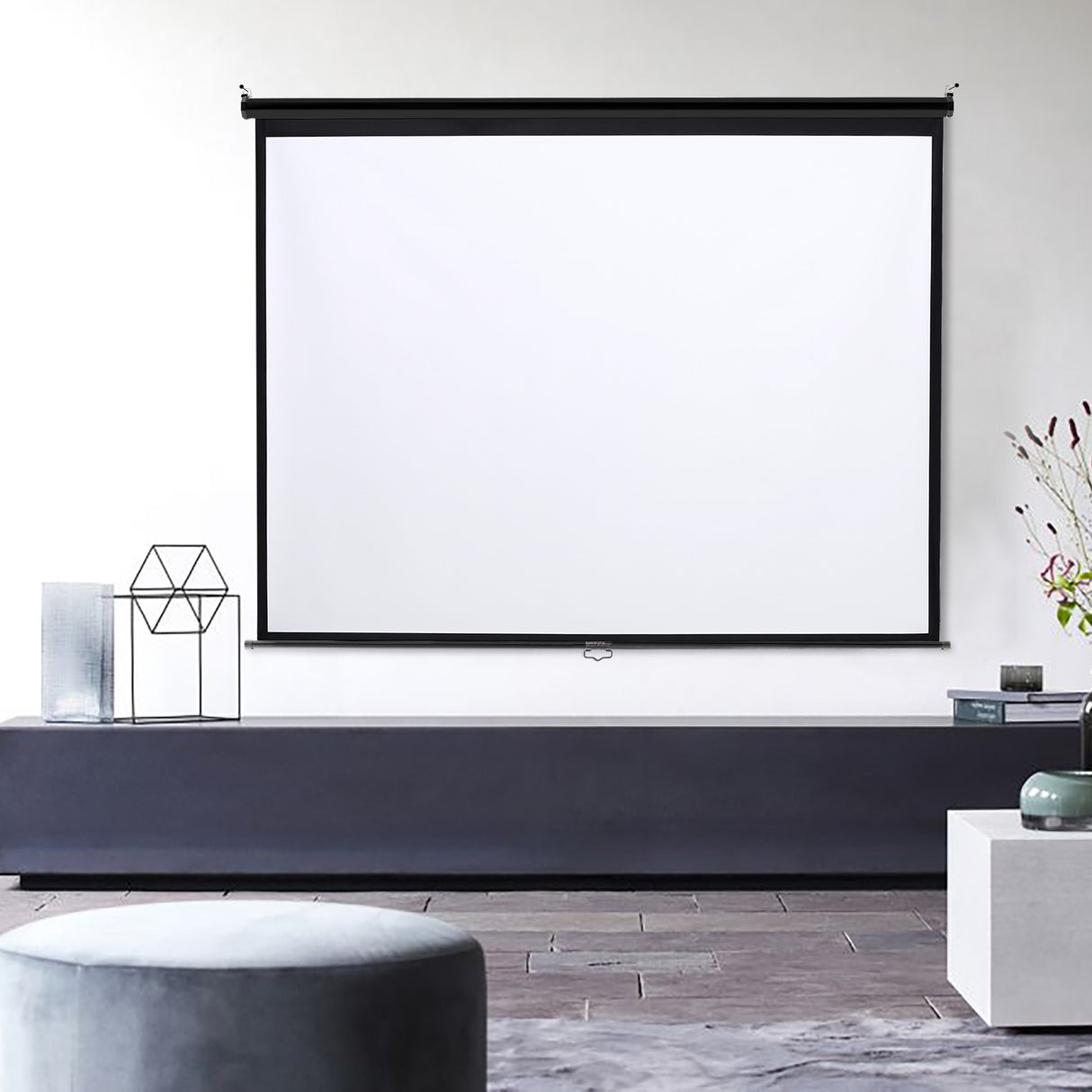 60 Inch HD Manual Pull Down Projector Screen
