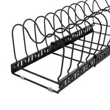 Expandable Pot Pan Lid Rack Pan Organiser with 10 Dividers
