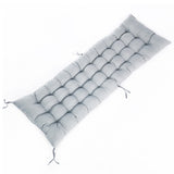 Outdoor Garden Patio Recliner Deck Chair Seat Cushion Pad, Grey