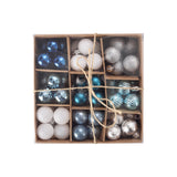 99Pcs Blue Christmas Balls for Xmas Tree Hanging Decorations