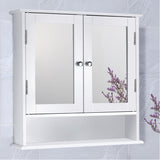 Wall Mounted Bathroom Mirror Cabinet, 2 Doors