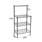 3 Tier Microwave Oven Rack with Top Spice Shelf