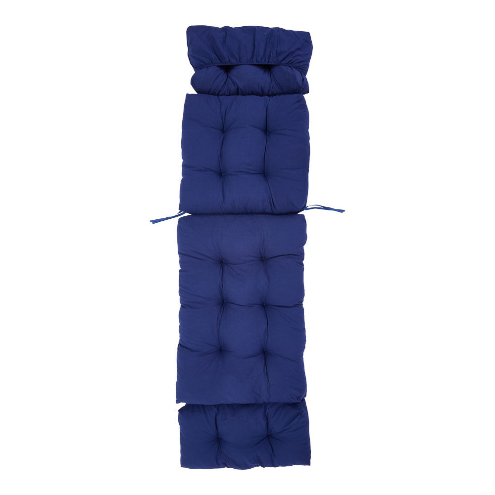 Blue 180cm Outdoor Thickened Lounger Cushion