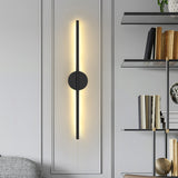 60CM Minimalist Linear LED Wall Sconce for Living Room Bedroom, Warm Light