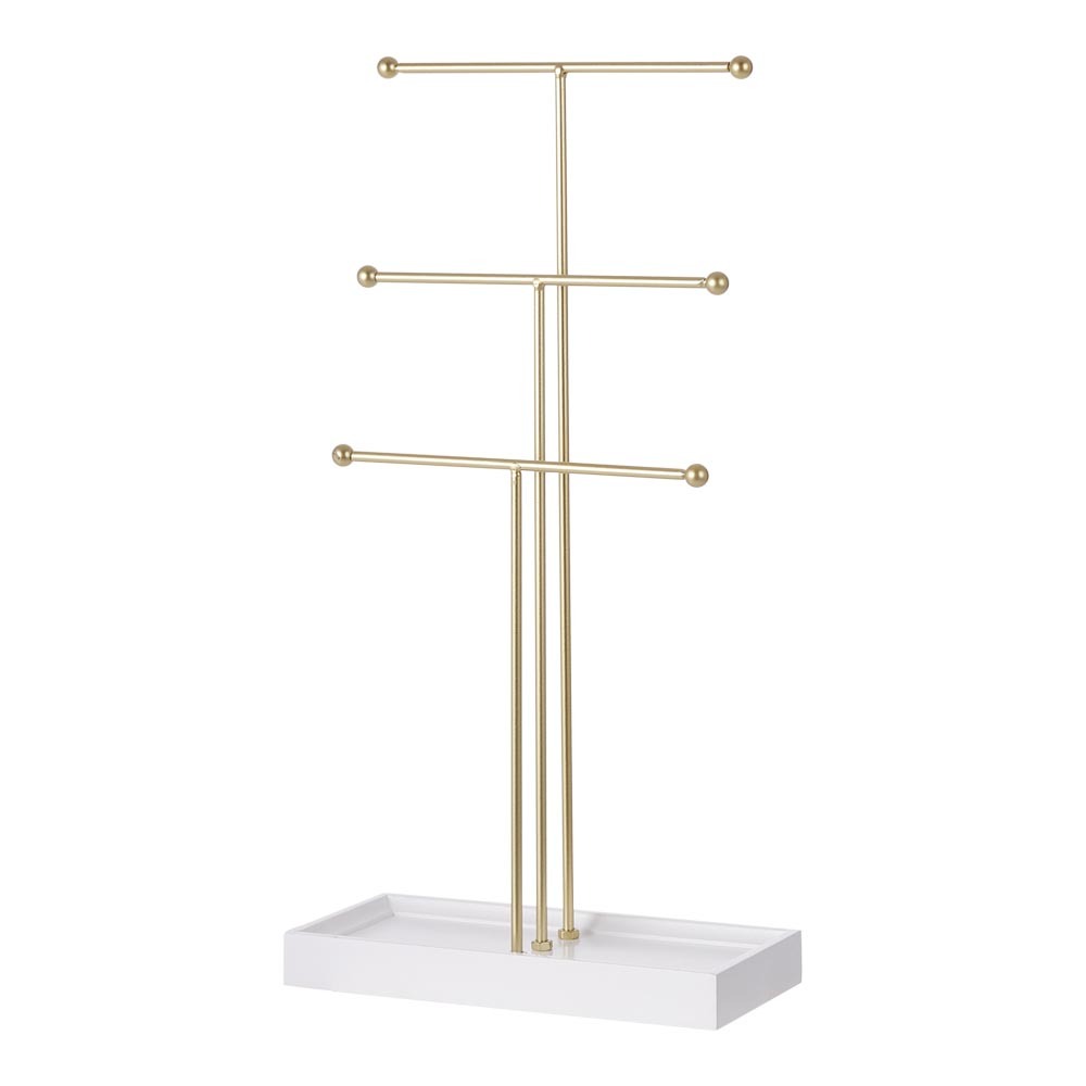 Golden 3 Tier Jewelry Display Stand