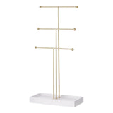 Golden 3 Tier Jewelry Display Stand