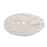 Hot Stamping Golden Twig Plush Christmas Tree Skirt