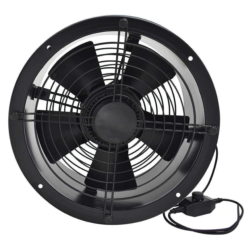 Black 12 inch Ventilation Exhaust Axial Fan