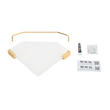 Gold Acrylic Bathroom Corner Shelf Shower Organiser
