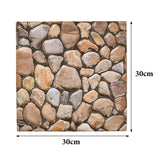 10Pcs Stone Relief Self Adhesive Wall Panels