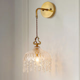 51.5cm Single Light Glass Wall Sconce
